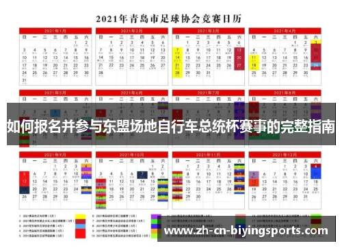 如何报名并参与东盟场地自行车总统杯赛事的完整指南
